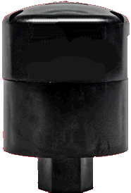 Rear view of fire-strobe detector