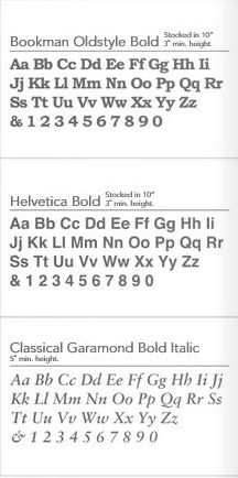 Letter font reference sheet 4