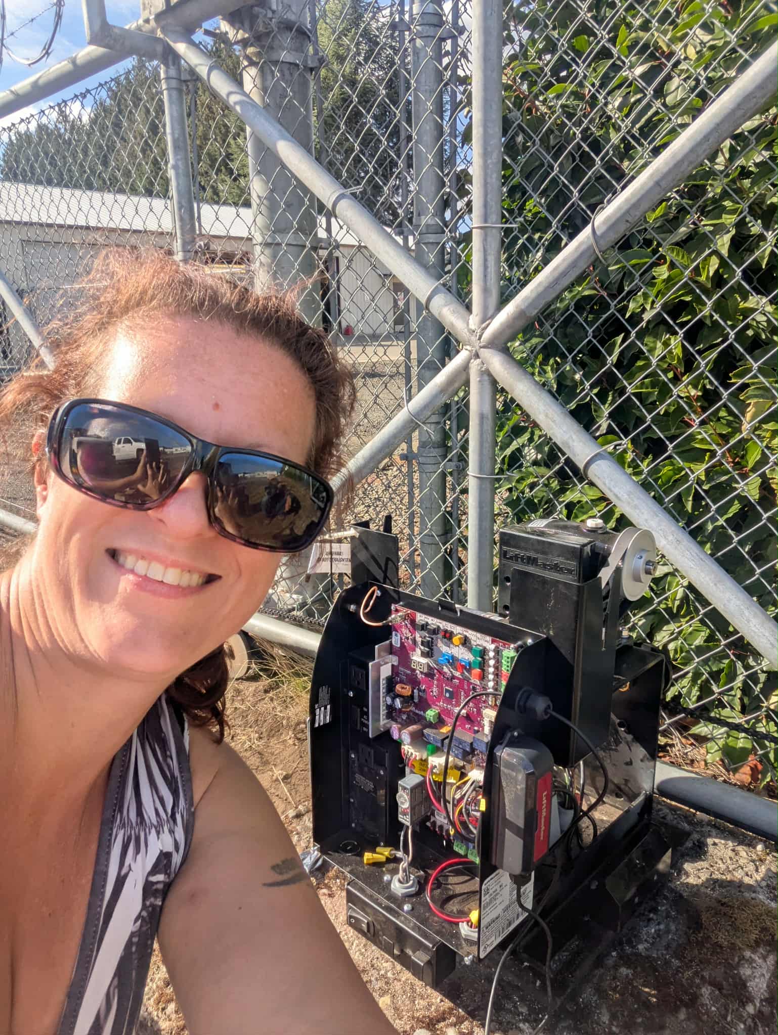 Jennifer after repairng an operator